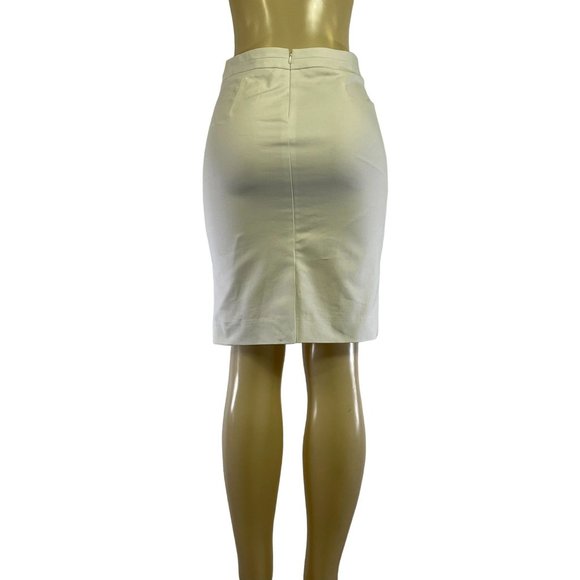 NWT The limited Back Zipper Cotton/Spandex Zero Size Color White Women's Skirt - Picture 2 of 7